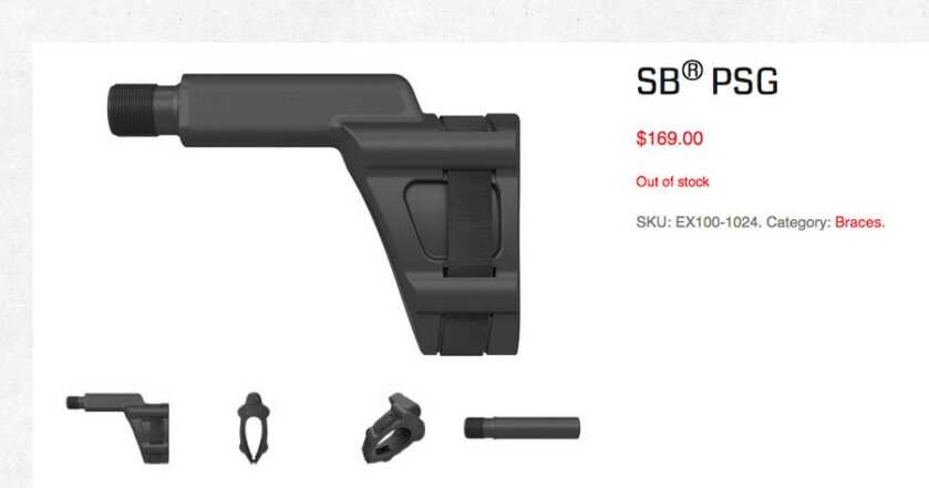 New Line-Up From SB-Tactical--More than a SIG Brace SB PSG 1