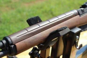Monday Gun Day Giveaway: Springfield Armory M1A National Match The handguard is plastic and clips onto the barrel.