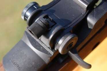 Monday Gun Day Giveaway: Springfield Armory M1A National Match The rear sight is easy to adjust, which allows you to dial in the exact sight picture you want.