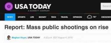 Mass Shootings on the Rise? A Definitive Inquiry Note the headline...