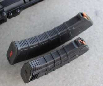 Magazines will be easy to find, as both work well with almost everything we've tried. The Tapco 20 round is the lone exception.