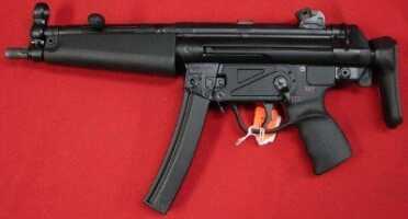 Understanding The HK MP5--Full Auto Review MP5 with collapsible stock this gun has a “clip on lower” as it is a converted HK 94. This is an SEF Lower.