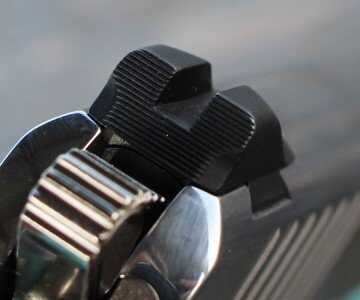 The big rear sight has been rounded over nicely. 