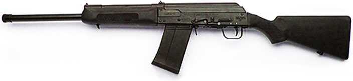 The Saiga 12, sporterized, is a humble shotgun, but effective.