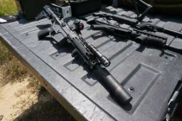 The Best 5.56 Silencer for the Money? Griffin Armament's Spartan 3 When pinned in place on a 10.5" barrel, the rifle is no longer subject to SBR rules.
