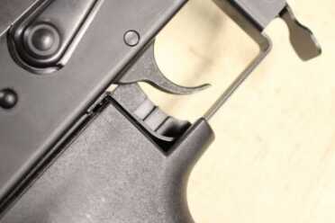 Full-Auto Fast - Product Update - Bump Stock There isn't much travel in the grip itself, but it is enough to pull the trigger and allow it to reset.