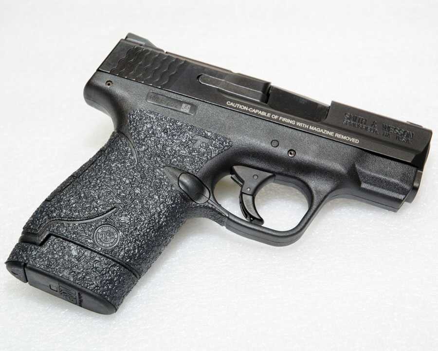 A Visit to Talon Grips The author puts Talon Grips on almost all his poly-framed guns. The S&W Shield was just fitted with the newest design.