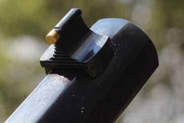 Henry Frontier Carbine Evil Roy Edition The bead sight is bright and easy to pick up.