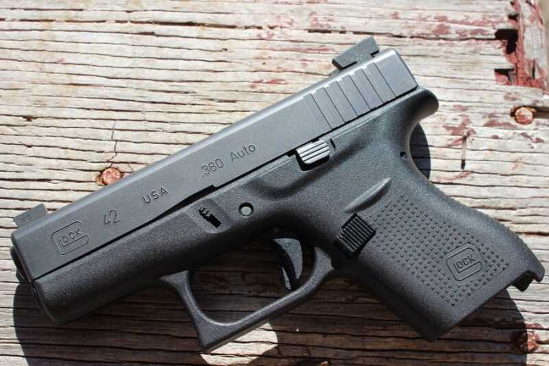 The sights on the GLOCK 42. They're sized for the 17, and 19--but fit the 42. 