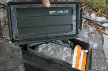 Prepping 101: Bury a Rifle and Some Food Both containers have brand new looking gaskets.