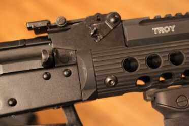 Troy Takes on the AK-47 The fit, considering how sloppy some AK tolerances are known to be, is really impressive.