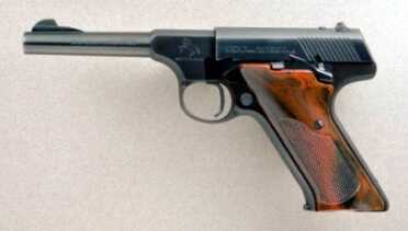 Shooting History: The Colt Woodsman A 2nd series. The mag release button is only of these.