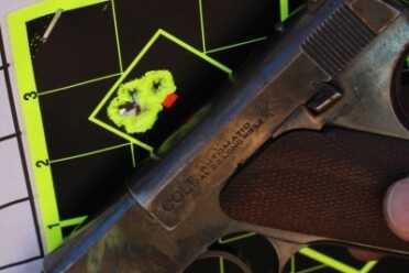 Shooting History: The Colt Woodsman Colt Pre-Tackdriver is more like it.