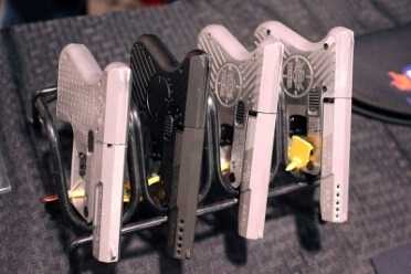 Heizer's New Semi-Auto is the Thinnest Yet--SHOT Show 2016 The original line-up of Heizer single shots. These come in some ass-kicking calibers, like .223.