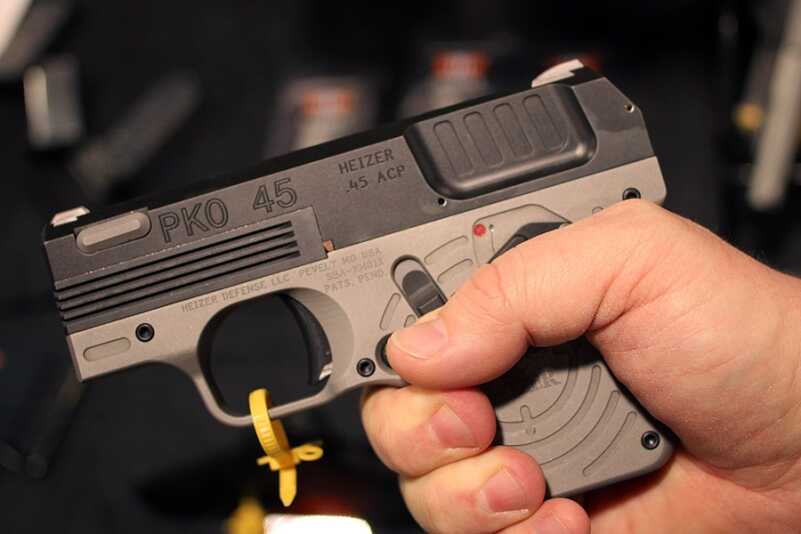 Heizer's New Semi-Auto is the Thinnest Yet--SHOT Show 2016 Get a grip on the new Heizer PKO.
