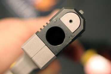 Heizer's New Semi-Auto is the Thinnest Yet--SHOT Show 2016 The PKO's fixed barrel sits low in the hand.