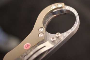 Medford’s Folding Karambit is a Must-See — SHOT Show 2016 The finger ring, made of D2 steel.