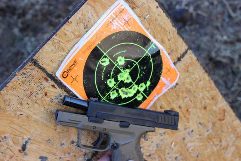 The Sub Compact from the holster. 