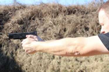 The longer 5" barreled XD is fast. 
