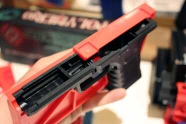 80% Glock Lower Preorders - Polymer80 - Also 80% Full AR Budget Kit – Shot Show 2016 There are two parts to the red milling guide.