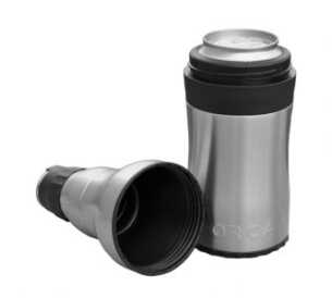 The Orco Rocket is a two-in-one, 12-ounce bottle and can holder that takes your icy cold beverage and keeps it that way. 