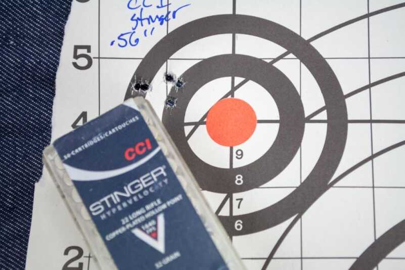 Not too shabby for a 25-yard, five-shot group.