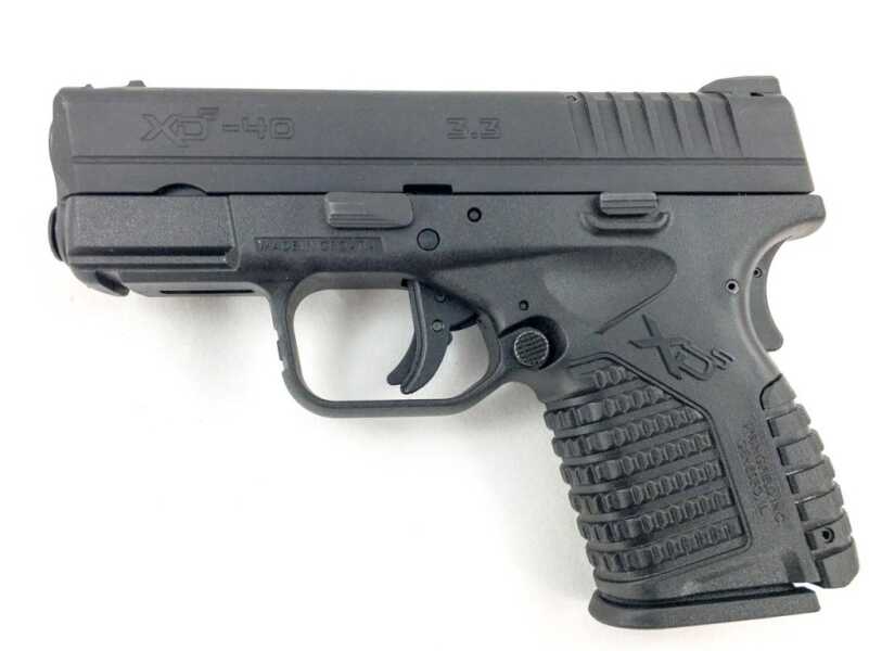 We Shoot the New .40 S&W XD-S from Springfield Armory Springfield Armory XD-S .40 caliber, left side.