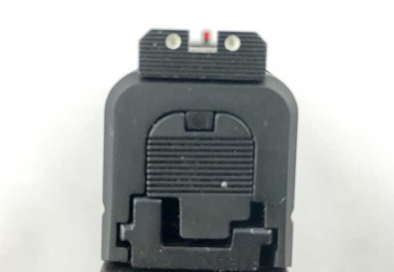 We Shoot the New .40 S&W XD-S from Springfield Armory The rear sight is serrated to minimize glare in the sight picture.