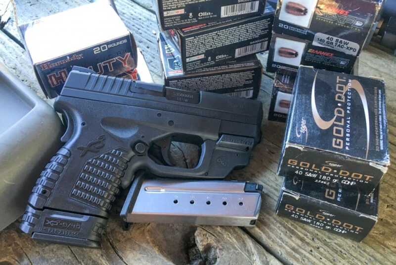 We Shoot the New .40 S&W XD-S from Springfield Armory I tested several common self-defense loads with widely varying bullet weights.