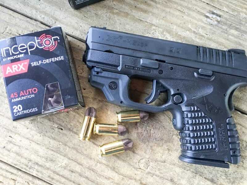 New Crimson Trace Laserguard Springfield XD-S - Review - SHOT Show 2016 The Polycase Inceptor ARX ammo was the gentlest of the bunch when it came to recoil.