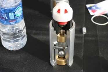UTM Civilian Target Ammunition, the Indoor Training Alternative -- SHOT Show 2016 Another cut-a-way.