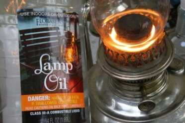 Prepping 101: High Output Rayo Center Draft Lamps With Diesel Fuel I run my center draft lamps with regular diesel fuel. This "lamp oil" from Walmart is probably a slightly finer distillate, because it is clear and not yellow. But I have found no advantage after burning for dozens of hours.