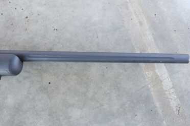 Mossberg Patriot Bolt-Action Rifle Review The flutes on the barrel help reduce weight and disperse heat.