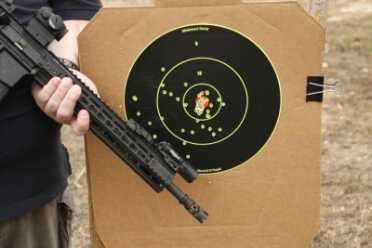 Primary Weapons Systems--Modern Musket Review Topped with a Aimpoint T1, the rifle did very well at ranges out to 100 yards.