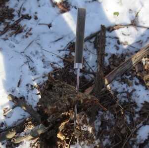 White River Knife & Tool Presents A Perfect Pack Knife: The 'Sendero Classic' A spine shot, after some light batonning.