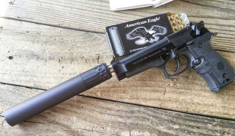 One pleasant surprise was that there was no "powder in the face" as is usual when shooting the Beretta 92FS suppressed.