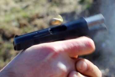 The Baby Browning--a Micro Classic Noticeable muzzle rise.