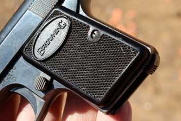 The Baby Browning--a Micro Classic The angularity is reflected in the grip design, too.