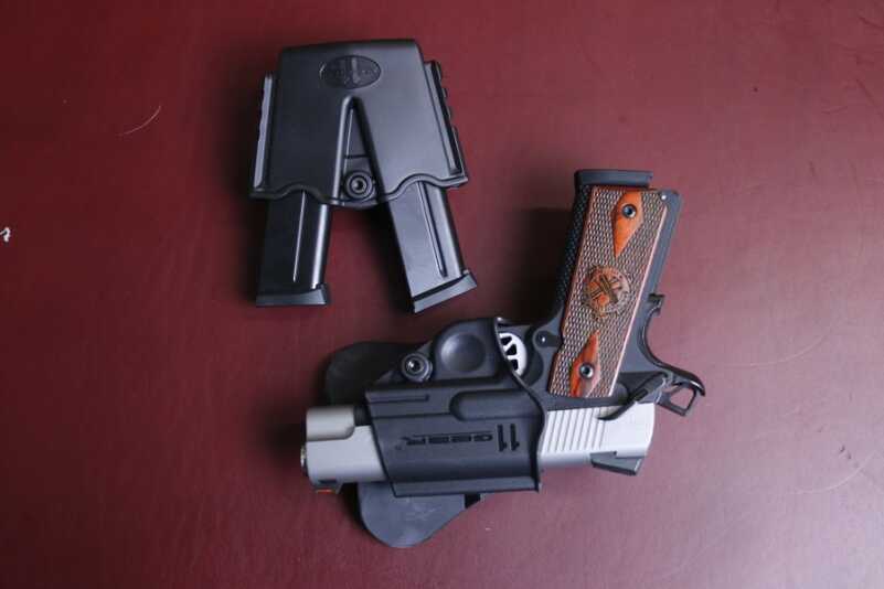 For those who want to hit the range on day one, Springfield includes a holster and an ammo holder in the box.