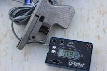 Heizer's Pocket AK and Pocket AR--7.62x39 and .223 Hand Cannon Review The PAR1 clocked in close to 1,100 FPS.