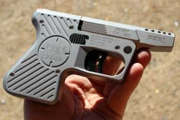 Heizer's Pocket AK and Pocket AR--7.62x39 and .223 Hand Cannon Review The frame of the Heizer accepts barrels in multiple calibers.