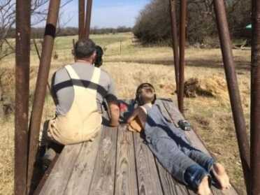 Kids And Guns: Series Introduction Competitive shooter Ryan Muller with his nephew, doing a little long range shooting in Kansas.