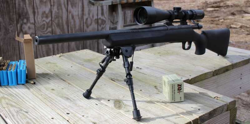 This short bipod isn't as stable as I'd like, but it is light and functional. It will work until I find a replacement. 