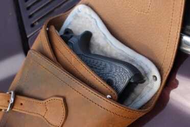 Saddleback Leather Pistol Wrap--Review The shock absorption provided by all of the layers is an added benefit to the design.