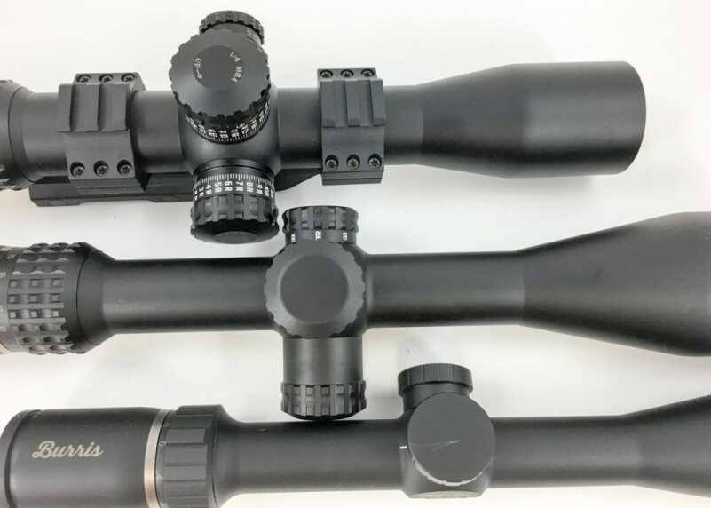 Optics Buying Guide: Top Must-Know Terms for Picking the Right Scope Three different scope tube sizes, bottom to top: one-inch, 30mm, and 34mm.