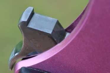 The hammer, cut for the transfer bar. 