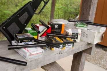 The Ultimate Survival Rifle? Chiappa's M6 with X-Caliber Inserts Several of the barrels will shoot multiple calibers 38/357 & 45 Long colt/.410 shotgun.