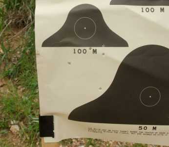The Ultimate Survival Rifle? Chiappa's M6 with X-Caliber Inserts This five round group I could not cover with my hand.