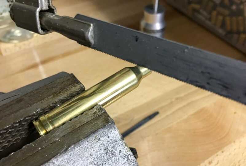 Reloading: Trimming Cartridge Cases OK, so maybe this isn't the most precise way to trim your cartridge cases...