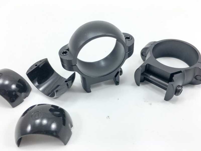 Rail-mounted rings are simple and mostly universal.